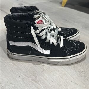 Vans Black and White High-Top Sneakers
